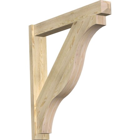 Ekena Millwork Funston Craftsman Rough Sawn Outlooker, Douglas Fir, 6"W x 40"D x 40"H OUT06X40X40FST04RDF